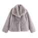 Women’s Faux Fur Coat – Elegant Winter Outerwear, Multiple Colors & Prints, Soft & Stylish, Lightweight Warmth_ecoleips.com