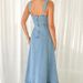 Women's Clothing New Denim Mid Length Dress Backless Sling High Waist Long Skirt Temperament Commuting_ecoleips.com