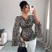 Leopard Print High-End Long-Sleeved Shirt For Women Fashionable Elegant Autumn/Winter Clothing_ecoleips.com