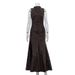 TARUXY PU Leather Sleeveless Vest Dress Women's Stylish Stand Collar High Waisted Sexy Bodycon Maxi Dress Summer Street Dress_ecoleips.com