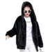 Cozy Flannel Hooded Jacket For Women - Mid-Length Winter Fleece-Lined Coat With Long Sleeves, Loose Fit & Soft Warmth_ecoleips.com