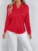 Women's Clothing Women's Summer Satin Shirts Real Photos White Satin Tops Blouses For Formal & Casual For Women_ecoleips.com