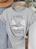 European And American Cross-border Foreign Trade Wholesale Clothing, City Letter Pattern Round Neck Plus-size_ecoleips.com