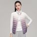 New Women's 90-down Light Down Vest Women's Vest Women's Light And Thin Down Jacket With Gradual Change Of Color_ecoleips.com