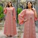 Modest Abaya Dress Embellished Dress With Detachable Belt – Long Sleeve Chiffon Maxi Dress Elegant Evening Gown With Crystal Stones_ecoleips.com