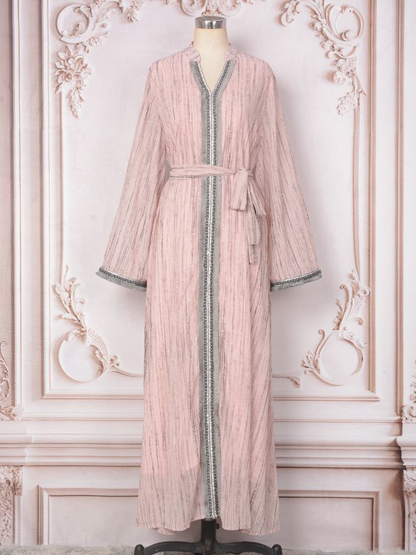 Women's Clothing Muslim Robes Long Skirts New Fashion Diamond Dress Abaya_ecoleips.com