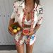 Women's 3D Print Short Sleeve Shirt & Shorts Set Breathable Polyester Casual & Office Wear(Multiple Colors) | Trendy Two-Piece Outfit For Summer_ecoleips.com