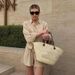 Women's Clothing Spring And Summer Comfortable Simple Cotton And Linen Pocket Lapel Three Quarter Sleeve Shirt Shorts Set_ecoleips.com