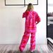Fashion Casual All Match Printed Cardigan Shirt Collar Suit Women_ecoleips.com