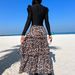 Muslim Swimsuit Summer Long Sleeve Beach Leopard Print Three Piece Swimsuit Women's Sun Protection Style Swimwear_ecoleips.com