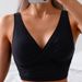Fashion Swimsuit Women's Sexy V Neck Tankini Set Two Piece Solid Color Drawstring Flat Leg Overseas Warehouse_ecoleips.com