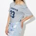 Summer New Printed Numeric Alphabet Diagonal Collar Top Short-sleeved T-shirt Women_ecoleips.com