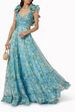 Women's Clothing Suspenders Cotton Printed Long Dress_ecoleips.com