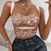 Women's Clothing Fashion Trend Women's Clothing Backless Slim Fit Versatile Sequined Vest Beaded Vest_ecoleips.com