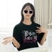 K-Pop Inspired T-Shirt Princess Is Okay Korean Slogan Graphic Tee Stylish Black Top For K-Fashion Enthusiasts & Girl Power Fans_ecoleips.com