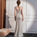Women's Clothing Evening Dress With Sequins Company Annual Meeting Dinner Party Etiquette Lady Slim Long Dress_ecoleips.com