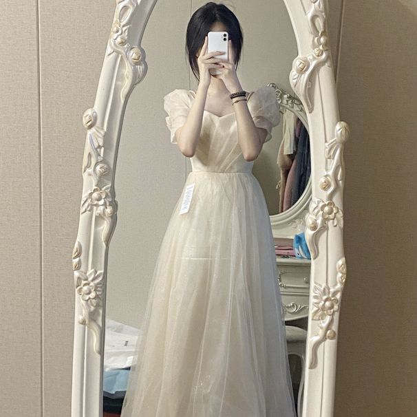 Evening Dress Women, 2025 New Model, High-end Niche Light Luxury, Suitable For Art Exams, Coming-of-age Ceremonies,_ecoleips.com