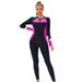 Women's Clothing Muslim New Color Matching Conservative Women's One Piece Swimsuit Long Sleeved Full Surround Sun Proof Tight Swimsuit_ecoleips.com