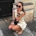 Women's Vest & Skirt Set – Floral Bow Short Skirt & Sleeveless Top (Beige/Pink/White, S/M/L) | Summer Casual Outfit_ecoleips.com