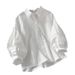 Women's Clothing Summer And Autumn Women's Clothing New Bubble Women's Winter Design Sense Niche Early Spring Clothes Small Tops_ecoleips.com