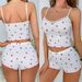 New Cross-Border Ribbed Pajamas Lace Trim Sexy Fashion Camisole Shorts Homewear Two-Piece Set For Women_ecoleips.com