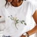European And American Cross-border Foreign Trade Wholesale Women's Floral Round-neck Plus-size Short-sleeve T-shirt Tops_ecoleips.com