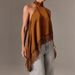 Sexy Halter Neck Camisole Women's Top Backless Solid Color Slimming Lace Irregular Hem Versatile_ecoleips.com