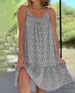 Plus Size Floral Sundress For Women - Flowy High Waist Maxi Dress With Ruffled Hem, Sweetheart Neckline & Adjustable Straps_ecoleips.com