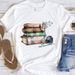 European And American Cross-border Foreign Trade Clothing, Book Pattern Round-neck Printed Women's Short-sleeve T-shirt_ecoleips.com