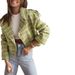 Women's Clothing New 2024 Fashion Suit Collar Plaid Printed Wool Coat_ecoleips.com
