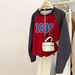 American-style Real-shot Raglan Sleeve Knitted Sweatshirt For Women, Spring And Autumn Wear, Korean Version, Loose Fit,_ecoleips.com