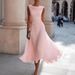 Women's Clothing Women's Sleeveless Summer Dress Style Draped Neck Slim Waist Mid-Length Evening Gown For Formal & Casual For Women_ecoleips.com