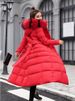 K Long Over-the-knee Cotton Coat For Women; New Style With A Big Fur Collar; Slim-fit And Thickened. No Bag_ecoleips.com