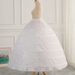 6-Hoop Petticoat Crinoline For Cosplay & Wedding – Steel-Boned Puffy Underskirt (White/Black)_ecoleips.com