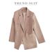 Women’s Casual Blazer – Oversized Spring Jacket | Korean Loose Fit | Slimming & Versatile | S-XXXXL | 23 Colors_ecoleips.com