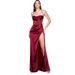 2024 Christmas Holiday European And American Sexy Strap High Waist Slit Long Slim Fit Dress 9 Colors_ecoleips.com