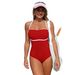 Voya 2026 European And American New One-piece Swimsuit For Women, Solid Color Baless Sexy Bikini In_ecoleips.com