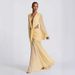 Women's Solid Color Chiffon Long Maxi Dress Long Mesh Sleeves Sexy Backless Hollow Out Fashion Party Dress_ecoleips.com