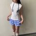 K Sweet Pants Skirt, Sweet And Cool American Style Low Rise Multi-layer Wavy Lace Checkered Cake Shorts, New Style_ecoleips.com