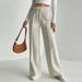 Women's Relaxed Fit Wide Leg Lounge Pants Soft Elastic Waistband Casual Trousers Premium Soft Fabric_ecoleips.com