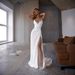 Summer Wedding Dresses Sexy Suspender Women's Dress American Style Solid Color Sequined Backless Slit New 2026_ecoleips.com