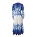 Modest Abaya Dress Elegant Floral Print Chiffon Long Dress With Lining & Turn-Down Collar – Breathable & Stylish For Office & Occasions_ecoleips.com