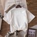 Women's Casual Round Neck Short Sleeve T-Shirt Multi-Color Style Simple Fashionable Sports Top Solid Printed Loose Fit_ecoleips.com