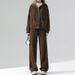 women's clothing autumn and winter sweater set sports pants plus veet sweater set_ecoleips.com