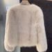 Cold Department High-end Environmentally Friendly Fur Top Women's Winter New Horn Buckle Short Coat_ecoleips.com
