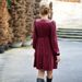 Diyun European And American Velvet Square Neck 2023 Autumn/Winter Foreign Trade Women's Clothing_ecoleips.com