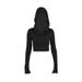YD278 European And American Urban Basic Solid Color Two-way Wear Off-shoulder Stretch Top, Elegant Hooded Long T-shirt_ecoleips.com