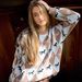 Round Neck Sweater Coat – Long Sleeve Knit Cardigan ( New Arrival, Color-Block Jacquard Design, Versatile Layering Piece, Soft & Stylish)_ecoleips.com