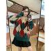 Lazy Style Luxury Christmas Sweater Women's New Fall And Winter Crew Neck Pullover Knitted Top_ecoleips.com