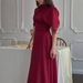 Elegant High Neck Beaded Ball Gown – Shawl Collar Evening Dress For Winter Parties & Galas_ecoleips.com